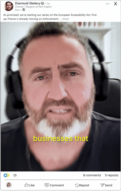 sample expert takes video clip